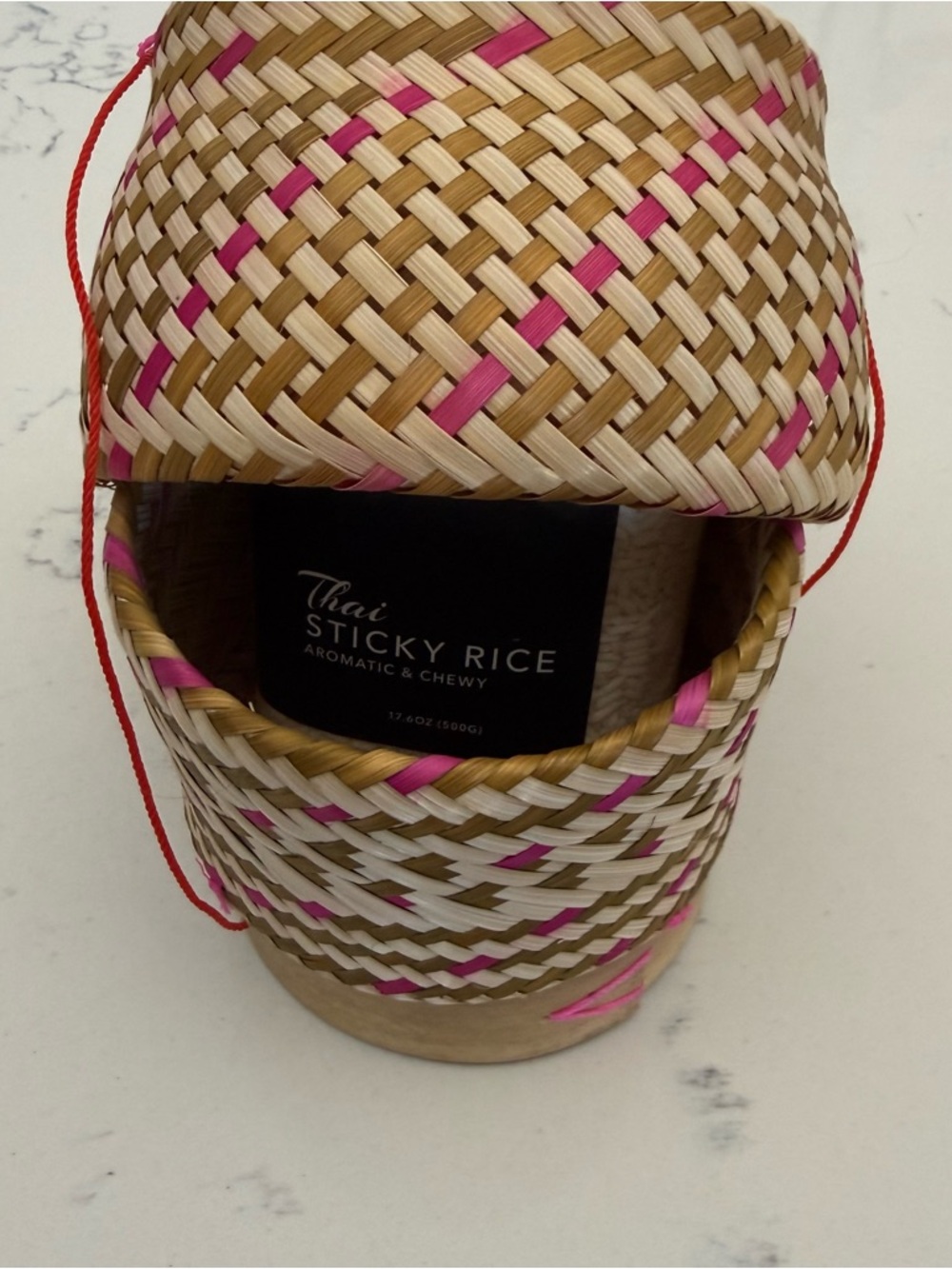 NWT Verve Thai Sticky Rice Basket~Handwoven Bamboo & 17 oz Sticky Rice - Picture 13 of 13